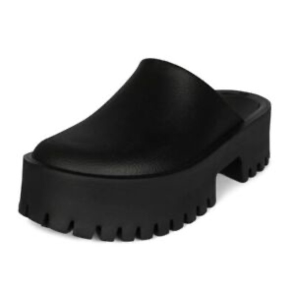 Jeffrey Campbell Shoes - Jeffrey Campbell Womens 8 Clogge Black Slip On Chunky Platform Mule Shoes